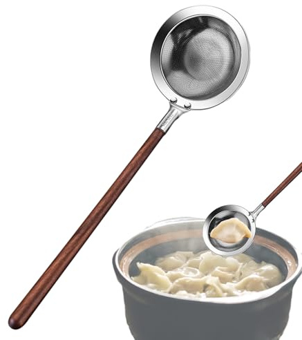Cucchiaio Colino Scolapasta,Mestolo Setaccio A Rete | Schiumarola In Acciaio,Per Friggere Servire Cucinare Hot Pot Latte Di Soia Ravioli Pasta