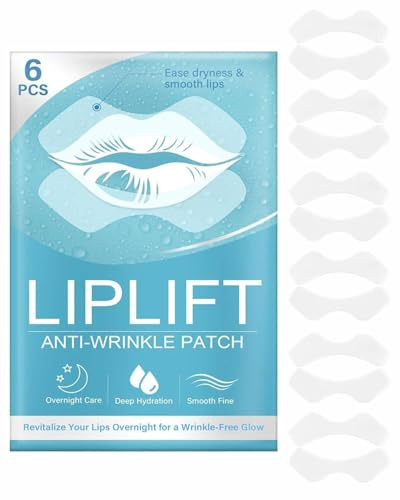 MOPZIJA 6 pares Máscara labial,lip mask,mascarilla labial,Parche Labial,Colágeno Lip Mask,Máscara De Labios,Parches Labiales Hidratantes Nutritivos,Exfoliantes,Aptas para LabiosSecos y Agrietados