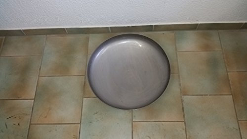 Ciotola braciere senza gambe, in acciaio inox, diamentro 55 cm