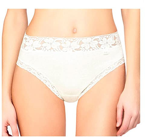 AVET 3324/Pack 6, Braguitas para Mujer, Blanco (White), Medium