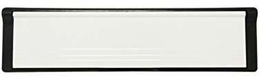12 Inch Panel Door Letterbox - White