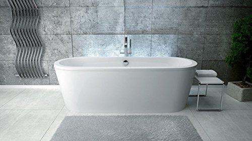 Design freistehende Badewanne VICTORIA ACRYL (160x75x64 cm)