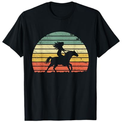 Girl Horse Riding Shirt Vintage Cowgirl Texas Ranch T-Shirt