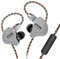 CCA C10 Auricolari In Ear con driver ibridi, cuffie stereo ad alta fedeltà, bassi potenti, design ergonomico e confortevole per sport, giochi, musica, spettacoli, palchi