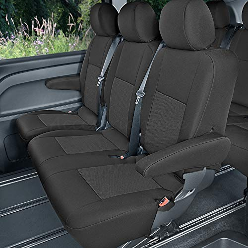 Accesorionline Sitzbezüge für Vito ab 2014 - 100% Maßgefertigt, höchste Qualität W447 (Vito ab 2014 (hintere Reihe))