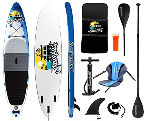 AQUALUST 12'0 SUP Board Stand Up Paddle Surf-Board Kajakpaddel Kajaksitz 365x81cm