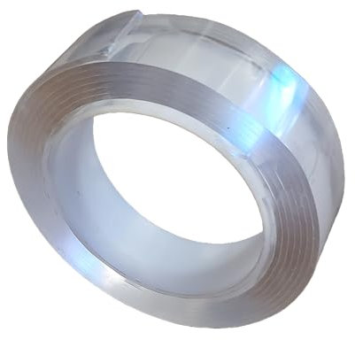 2U2MI Double-Sided Adhesive Nano Gel Tape, 2mm Thick, 3cm Width, Holds 2kg