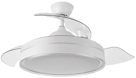 Ventilador DC 72W 6120lm Blanco 3 Aspas 110° con Control Remoto, Temporizador y Memoria - Ideal para frescura y confort en espacios interiores.