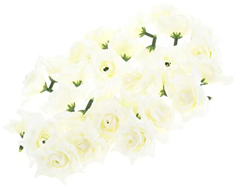 YARNOW 100stücke Simulation Rosenköpfe Künstliche Blumen Für Hochzeiten Partys Haus Und Restaurantdekoration Lebendige Romantische Atmosphäre Bastelmaterial
