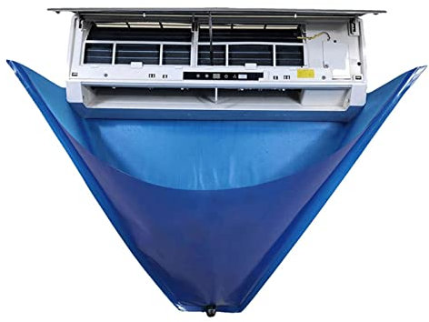 SUNERLORY Air Conditioner Cleaning Cover Kit, Waterproof Wall Mounted Split Air Conditioner Dust Washing Clean Cover with 2.4mWater Pipe - Mini Split Clean Bag for Household 1~1.5P