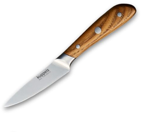 Kuppels WAVE Schälmesser | 10 cm Klinge | extra scharf & schnitthaltig | Klingenstahl | rostfrei, poliert | Gemüsemesser | Obstmesser | Garniermesser | Küchenmesser scharf | kleines Küchenmesser