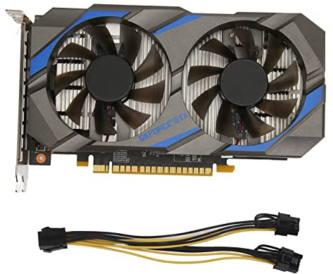 Scheda Grafica 1050 Ti, GDDR5 128 Bit 4G 768 Processori di Flusso 1304 MHz 2 Ventole Ultra Silenziose Scheda Grafica di Gioco, Interfaccia DP HDMI DVI D Interfaccia PCI Express 3.0X16 per PC