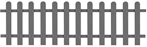 Picket Fence WPC 200x60 cm,Item Colour-Grey
