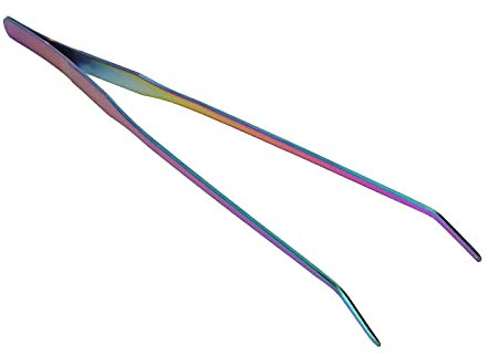 27 cm Aquarium-Pinzette aus Edelstahl, Bunte Gerade Pinzette aus Edelstahl, Aquarium-Pflanzenpflegewerkzeuge für Wasserpflanzen, 26,9 cm, Lange Bepflanzte Futterzange für