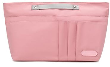 NOTAG Taschen Organisator, Leicht Mehrere Taschen Handtaschen Organizer Wasserdicht Nylon Taschenorganizer Shopper (Rosa, Mittel)