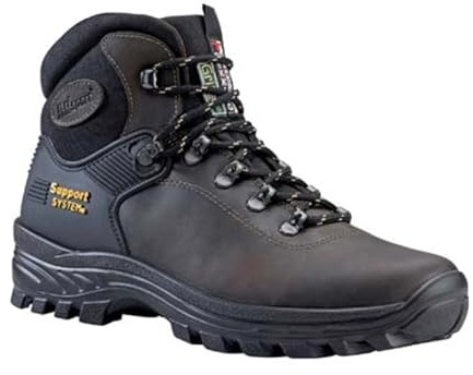 Grisport Scarpe Uomo Traspiranti Trekking Stivali Camminata Scarponi Escursionismo Stivali Pelle Lontra Dakar Trekking Montagna Impermeabili (Marrone, 44)