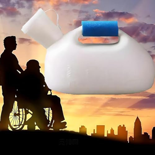 BEOTAY Urinflaschen Für Männer,Fachmann Pinkelflasche Für Männer,Auslaufsicheres Design,Urinflasche Für Unterwegs Für Zuhause, Camping, Reisen,2000ML,Wiederverwendbar,Blau