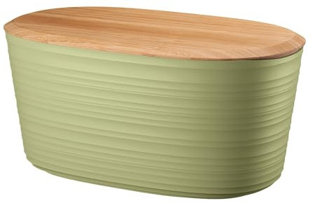 Guzzini -CASSETTA PANE C/COPERCHIO TAGLIERE IN BAMBÙ TIERRAVerde alga