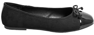 Yours - Chisel Toe Ballerina Pumps in Extra Wide Eee Fit - Women's