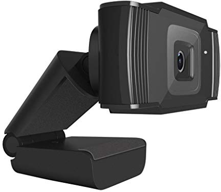 Webcam Barata con USB2.0 Laptop Micrófono Cámara Computadora 720P Webcam PC Foto Webcam Cover De Seguridad (Black, One Size)