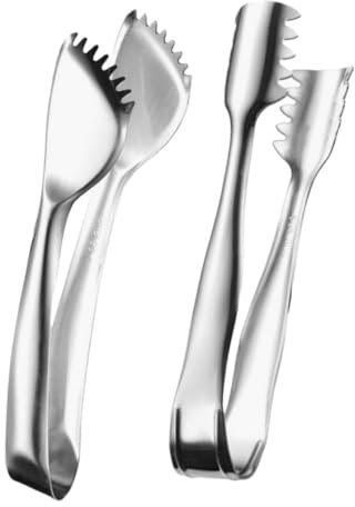Ciieeo 2stücke Eiswürfelzange Aus Servierzange Für Foodpartys Grillzange Mit Ergonomischem Griff Toastzubehör Für Haushalt Multifunktions-lebensmittelzange Zum Greifen Von Eis Und
