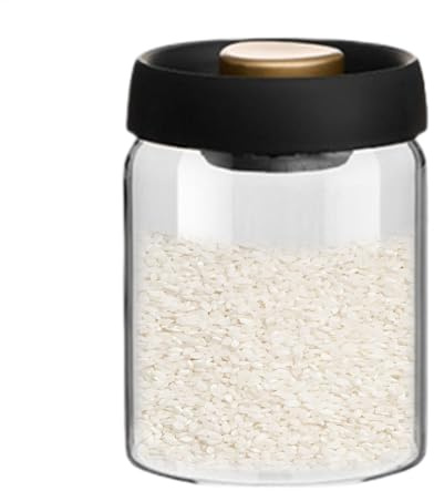 Wusideday Vorratsglas Transparent Versiegelte Vakuumdosen Glas Vorratsdosen mit Deckel Transparente S-Pice Gläser Transparente Mehrzweck Gläser für Kaffee Tee