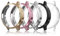 Simpeak 5-Stück Hülle Kompatibel mit Garmin Venu 3S 41mm, Schutzhülle Leicht Weiche Silikon Ultradünne TPU Case für Venu 3s 41mm - Transparent/Rosa/Silber/Schwarz/Roségold