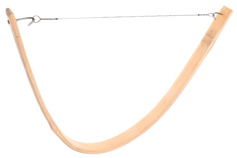 Scie à Chantourner en Fil D’acier et Bambou, Arceau Courbé | Khaki, Usage Professionnel et Bricolage, Résistance à Rouille, Coupe Rapide