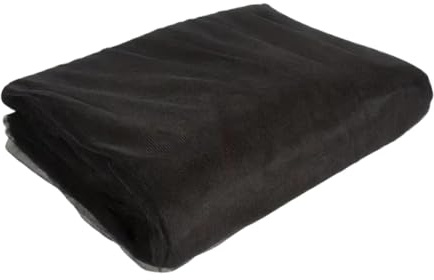 Fonowx Rete da Giardino, Traspirante, Larga 2,4 M, per La Copertura di Aiuole Rialzate con Mirtilli, Colture E Fiori, Nero Lunghezza 10m