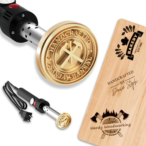 Custom Electric Branding Iron for Wood, Personalized Wood Branding Iron | 50+ Designs, Custom Branding Iron, Wood Branding Iron Personalized, 200°C–500°C Adjustable Temperature