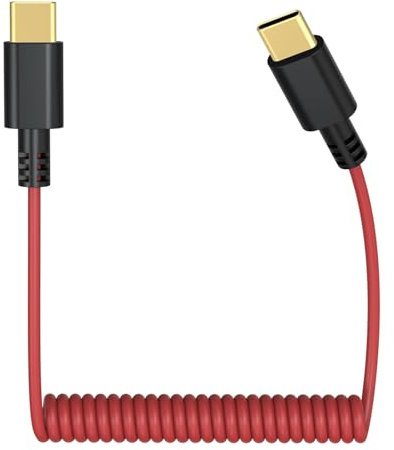 USB C auf USB C Mikrofonkabel Kompatibel mit DJI Mic Mini/Mic 2, Rode Wireless GO II, ME, Pro, Hollyland Lark M1, M2, 150, MAX, MAX Duo Audio-Patchkabel für iPhone 17/16/15, MacBook, Laptop,Smartphone