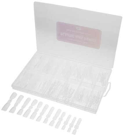 CIYODO 120 Unidades Moldes Transparentes para Extensión de Uñas Doble Función sin Papel con Guías de Escala para Manicura DIY y Profesionales Kit Completo para Uñas Postizas