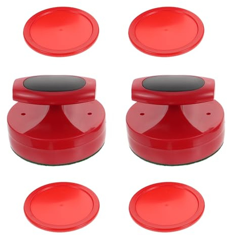 Mikinona Set Ricambi Air Hockey 94Mm Spingitore e Dischi in Plastica per Tavolo da Hockey Accessori per Sala Giochi e Gioco Competitivo