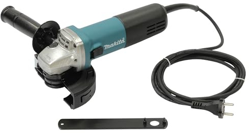 Makita 9558HNRZ - Amoladora angular de 125 mm de diámetro, 840 W de potencia, con cubierta protectora y cable de alimentación