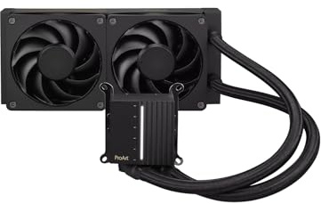 Asus ProArt LC 240 - Watercooling AIO 240 mm Profesional - Ventiladores Alphacool Apex Stealth Metal - Pantalla integrada - Compatible con Intel LGA 1851/1700 y AMD AM5/AM4