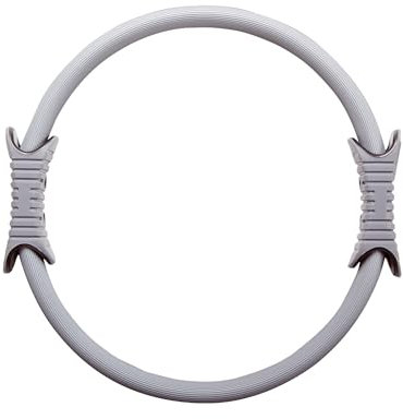 Sport-Thieme Pilates Ring Premium | stabil | anatomisch geformte Griffe | Maße: ø 35 cm | Glasfieber | grau | Trainingsgerät für die Hauptmuskelgruppen in Brust, Armen und Beinen