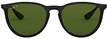 Ray-Ban Unisex Rb4171 54 Sonnenbrille, Schwarz (Gestell: Schwarz, Gläser: Polarized Grün Klassisch 601/2P), Large (Herstellergröße