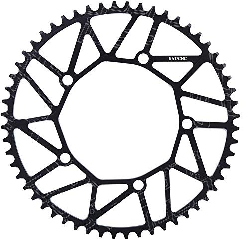 Dilwe Fahrrad Kettenblatt, 56T 130BCD Fahrrad Single Speed Kettenblätter für die Meisten Fahrrad Rennrad Mountainbike(56T)