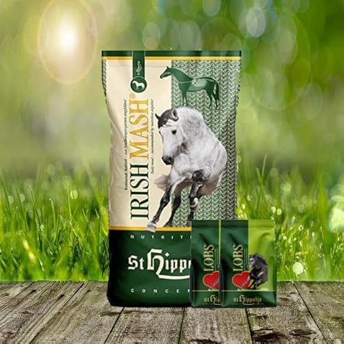 St. Hippolyt Irish Mash 15 kg + Lobs Belohnungs-Lobs | Verdauungsförderndes Pferdefutter für eine gesunde Ernährung und verbesserten Stoffwechsel