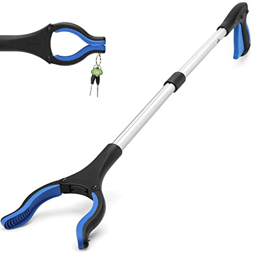 Reacher Grabber Pickup Tool, 32 Long Grabber Reacher Tool with Magnetic Tip, Trash Picker for Elderly Grab It Reaching Tool, Garbage Picker Upper, Litter Pick Up Grab Claw Grabber Stick