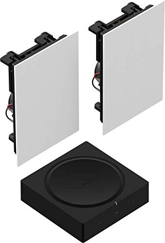 Sonos Amp Set | mit 1 Paar In-Wall Speaker by Sonance - (passiv, kabelgebunden, Sonos Trueplay Tuning)