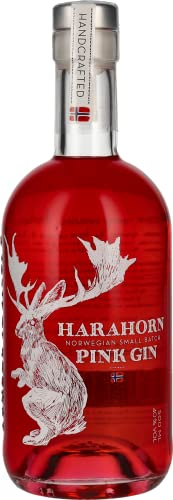 Harahorn I Norwegian Small Batch Pink Gin I 500 ml I 40% Volumen | Nordischer Himbeer-Gin