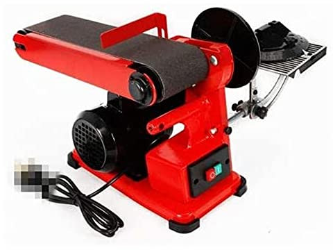 350W Ponceuse Pneumatique à Bande électrique Banc de poncée Sander Sander Machine Machine Machine Tabletop Réglable Électrique Matériel Ponçage pour le travail de bois/Couteau/Métal Travailler