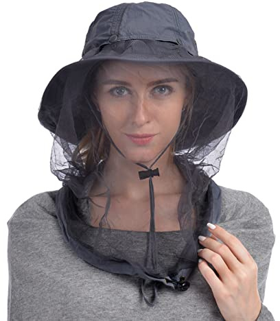 USHAKE Unisex Sonnenhut Head Net Hat with Hidden Mesh