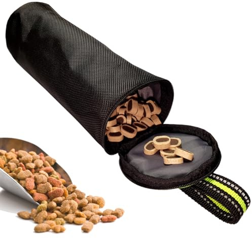 ASCO Dummy für Hunde, Trainingsdummy und Apportier Snack-Dummy für Hundetraining, Futter Dummy Tasche, Preydummy schwarz grün 21 x 7 cm AC91TB