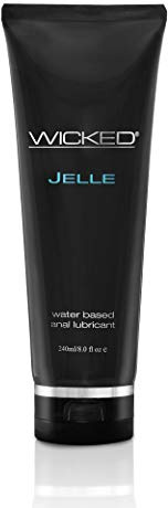 Wicked Jelle Water-Based Anal Lubricant 8oz - Personal Gel Lube