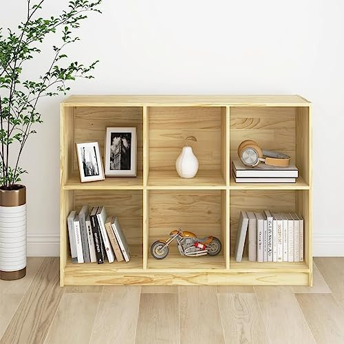 SMTSEC Bücherschrank 104x33x76cm Kiefer massiv