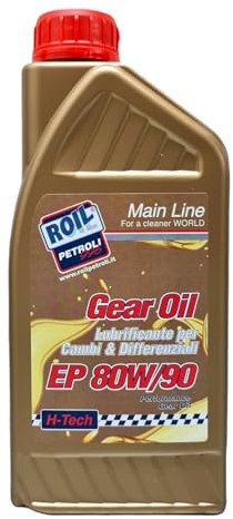 1 Litro di Roil GEAR 80W90 EP Olio CAMBIO per AUTO, MOTO, FURGONI, CAMION ►NUOVA FORMULA◄ che MIGLIORA la Lubrificazione e Protezione degli Ingranaggi