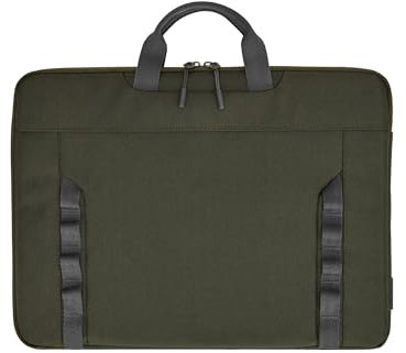 HP Custodia Modulare per Notebook fino a 15.6, 3 Modalità d'Uso, Tasche Interne e Esterne, Resistente all'Acqua, Tracolla Removibile, Design Sottile, Creata con Materiale Riciclato,Grigia/Verde