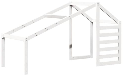 VidaXL Toit De Lit Pour Enfant Blanc 188 X 97 X 113 Cm Bois De Pin Massif